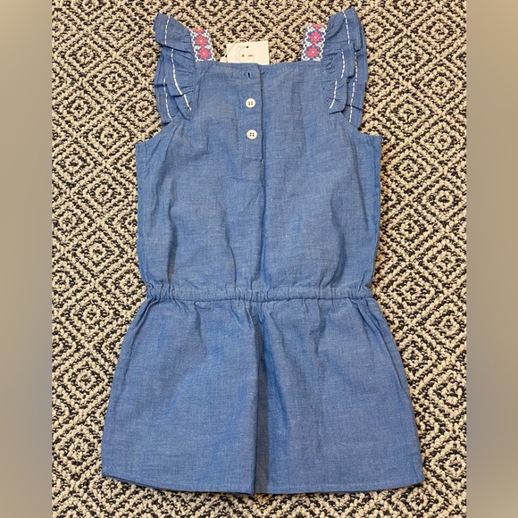 🎉 NWT! 🎉 Sunuva Girls’ Chambray Playsuit/Romper 3-4Y - Picture 4 of 4